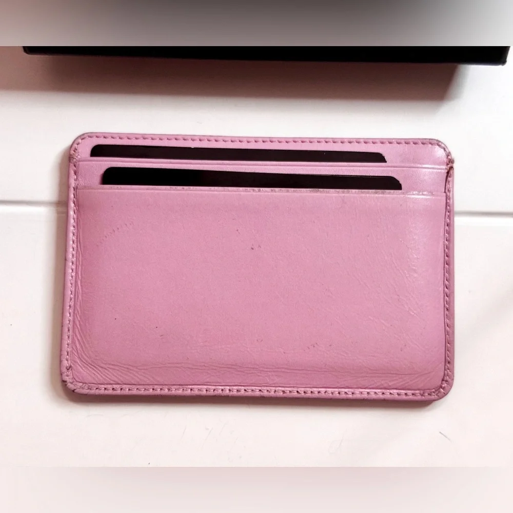 💝 Pink Chanel Cambone Card Holder Wallet 💝 CUSTOMER APPRECIATION GIFT - Picture 2 of 14